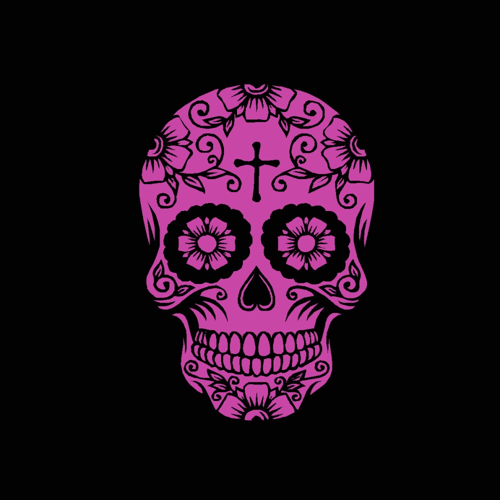 Screen Cover Print Sugar Skull